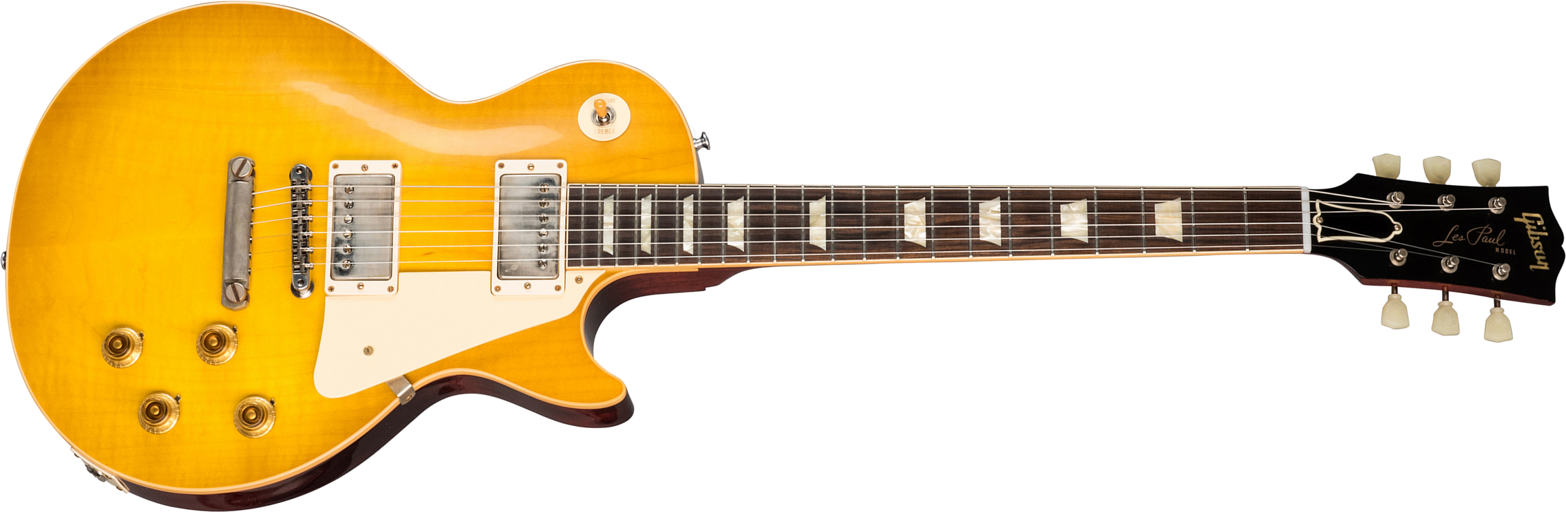 Gibson Custom Shop Les Paul Standard 1958 Reissue 2019 2h Ht Rw - Vos Lemon Burst - Single cut electric guitar - Main picture