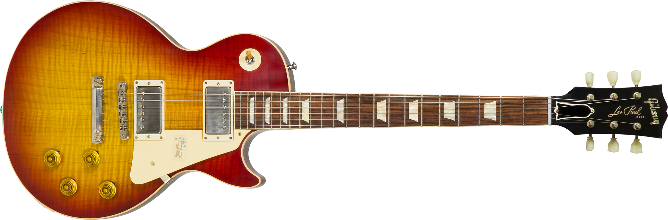Gibson Custom Shop Les Paul Standard 1958 Reissue 2019 2h Ht Rw #89782 - Vos Washed Cherry Sunburst - Single cut electric guitar - Main picture