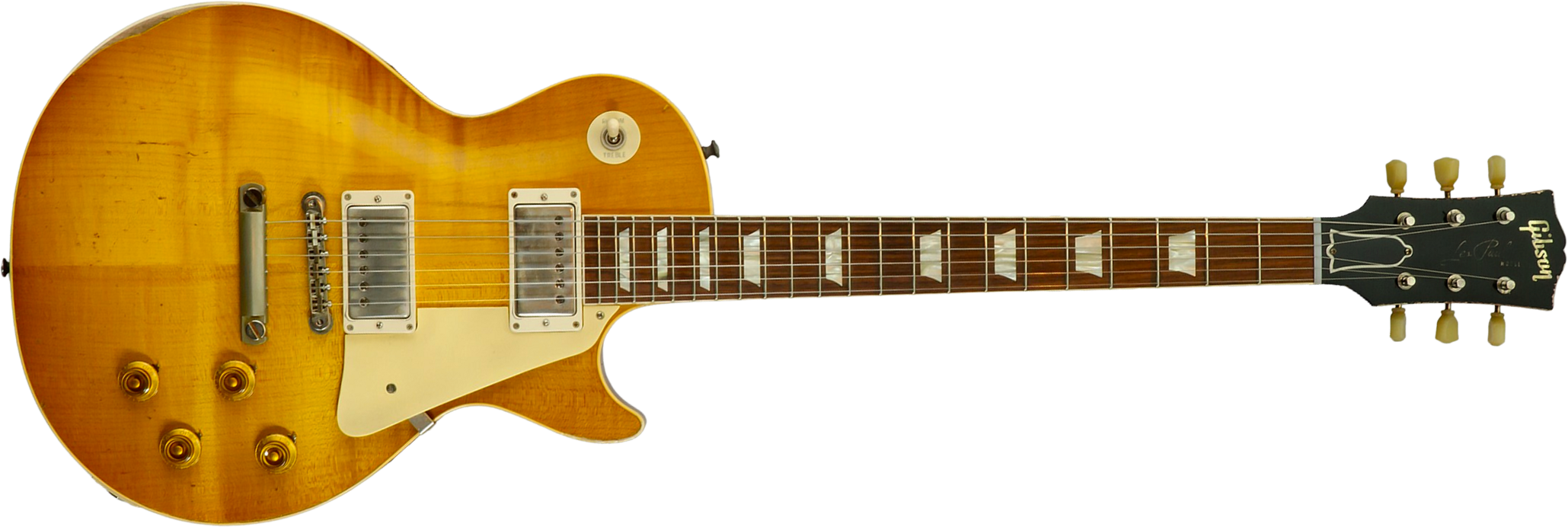 Gibson Custom Shop Les Paul Standard 1958 Reissue 2h Ht Rw #83205 - Murphy Lab Heavy Aged Lemon Burst - Single cut electric guitar - Main picture