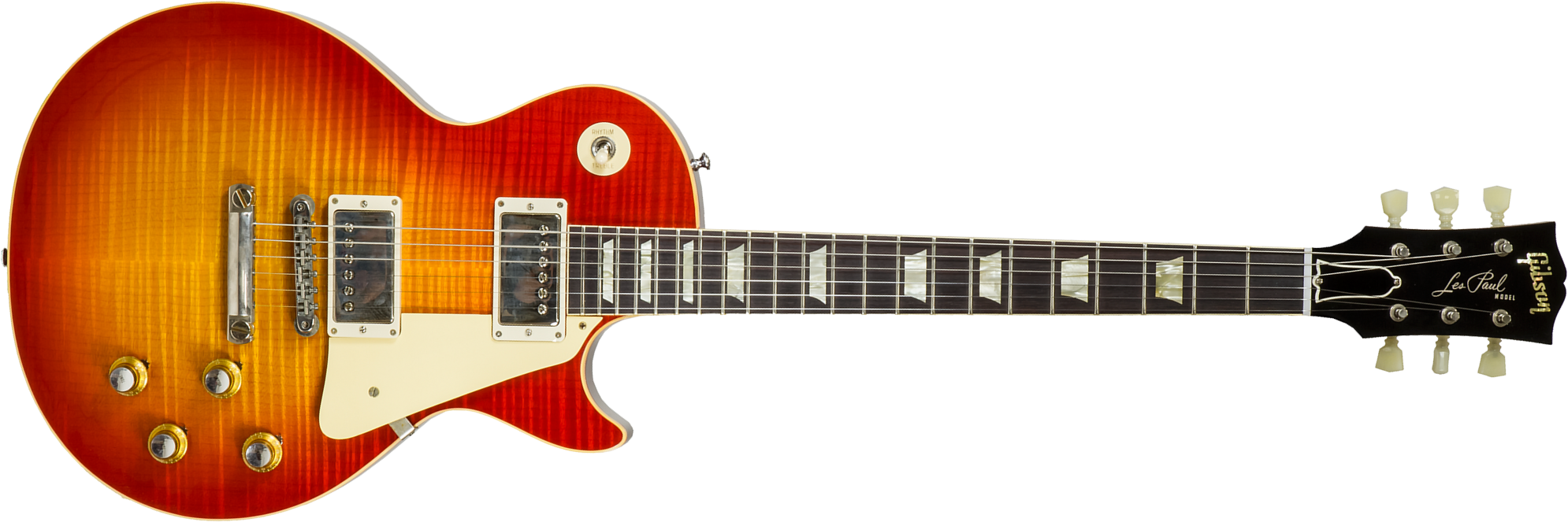 Gibson Custom Shop Les Paul Standard 1960 Reissue 2h Ht Rw #03222 - Vos Tangerine Burst - Single cut electric guitar - Main picture