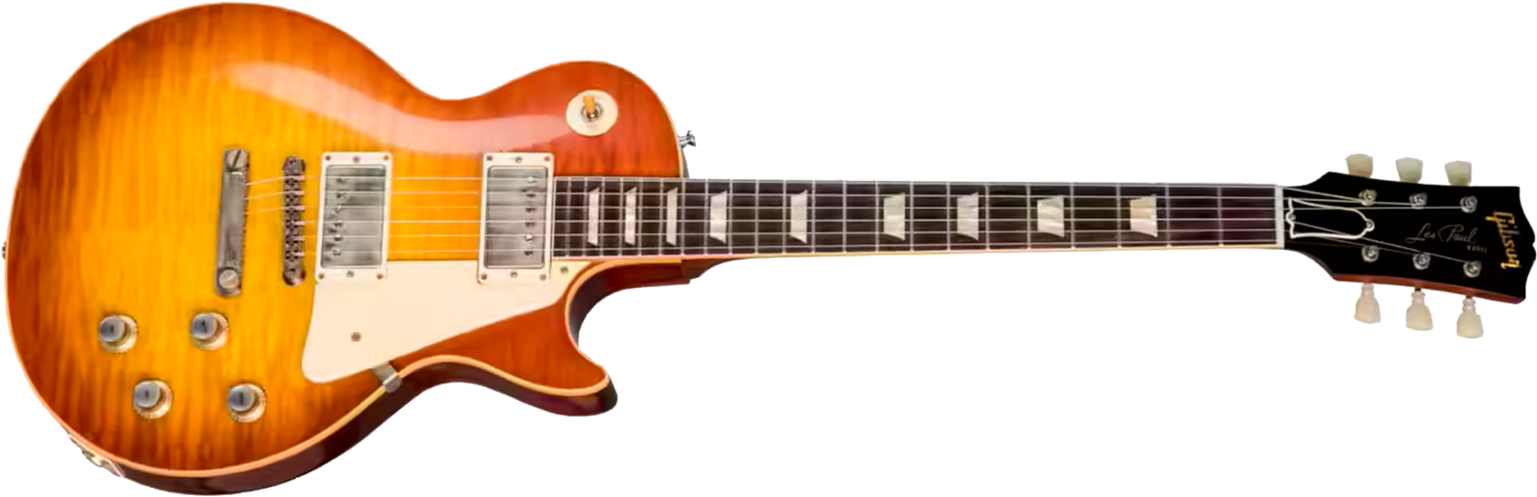 Gibson Custom Shop Les Paul Standard 1960 Reissue 2h Ht Rw #04234 - Vos Tangerine Burst - Single cut electric guitar - Main picture