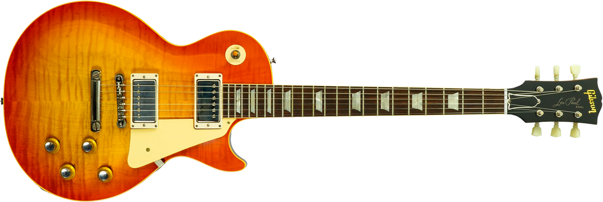 Gibson Custom Shop Les Paul Standard 1960 Reissue 2h Ht Rw #04495 - Vos Tangerine Burst - Single cut electric guitar - Main picture