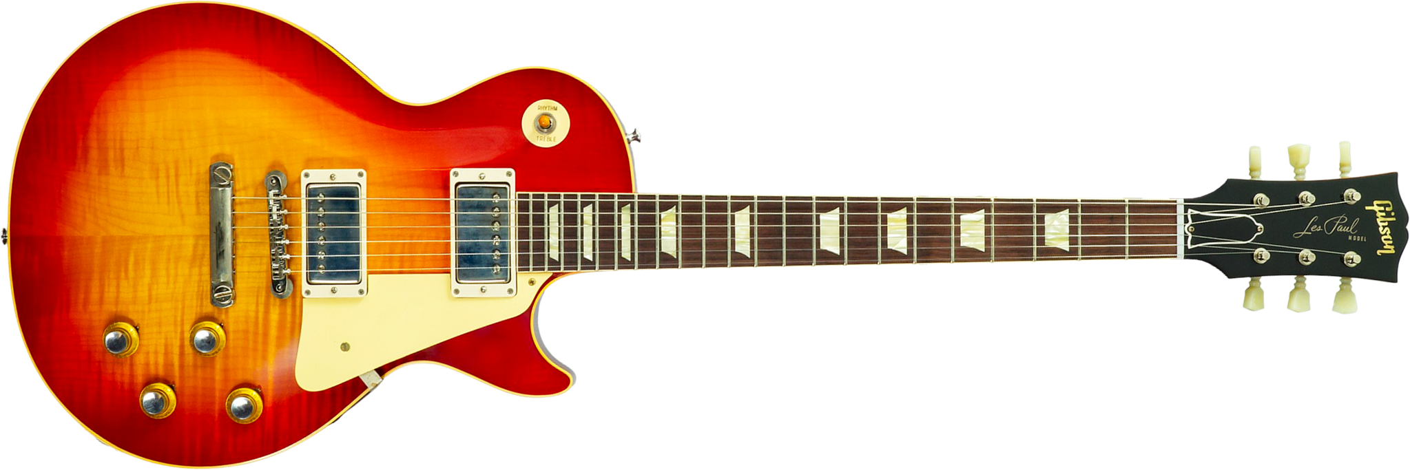 Gibson Custom Shop Les Paul Standard 1960 Reissue 2h Ht Rw #04714 - Vos Washed Cherry Sunburst - Single cut electric guitar - Main picture