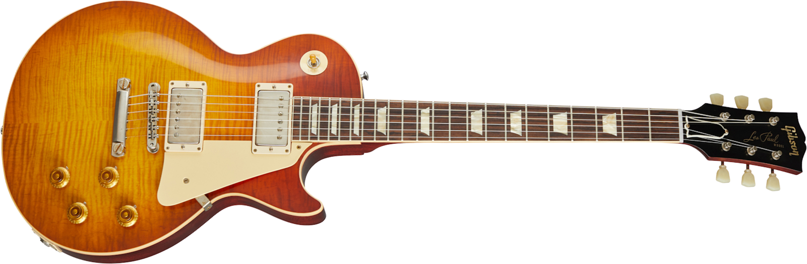 Gibson Custom Shop Les Paul Standard 1960 V1 60th Anniversary 2h Ht Rw - Vos Antiquity Burst - Single cut electric guitar - Main picture