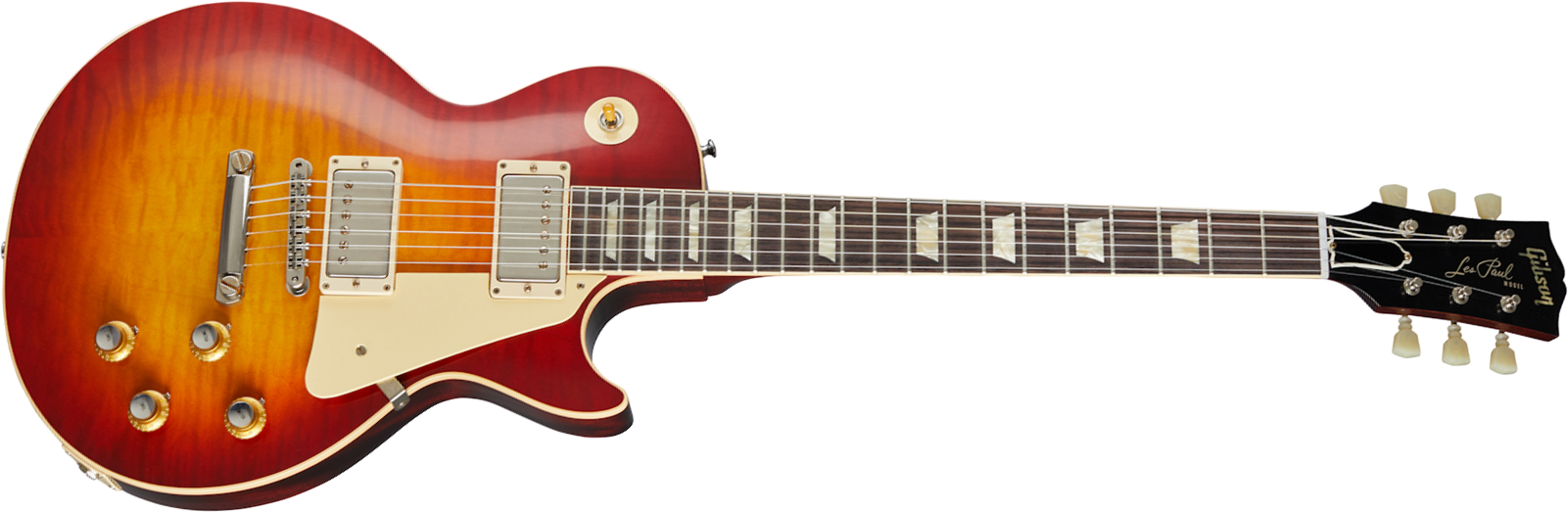 Gibson Custom Shop Les Paul Standard 1960 V3 60th Anniversary - Vos Wide Tomato Burst - Single cut electric guitar - Main picture