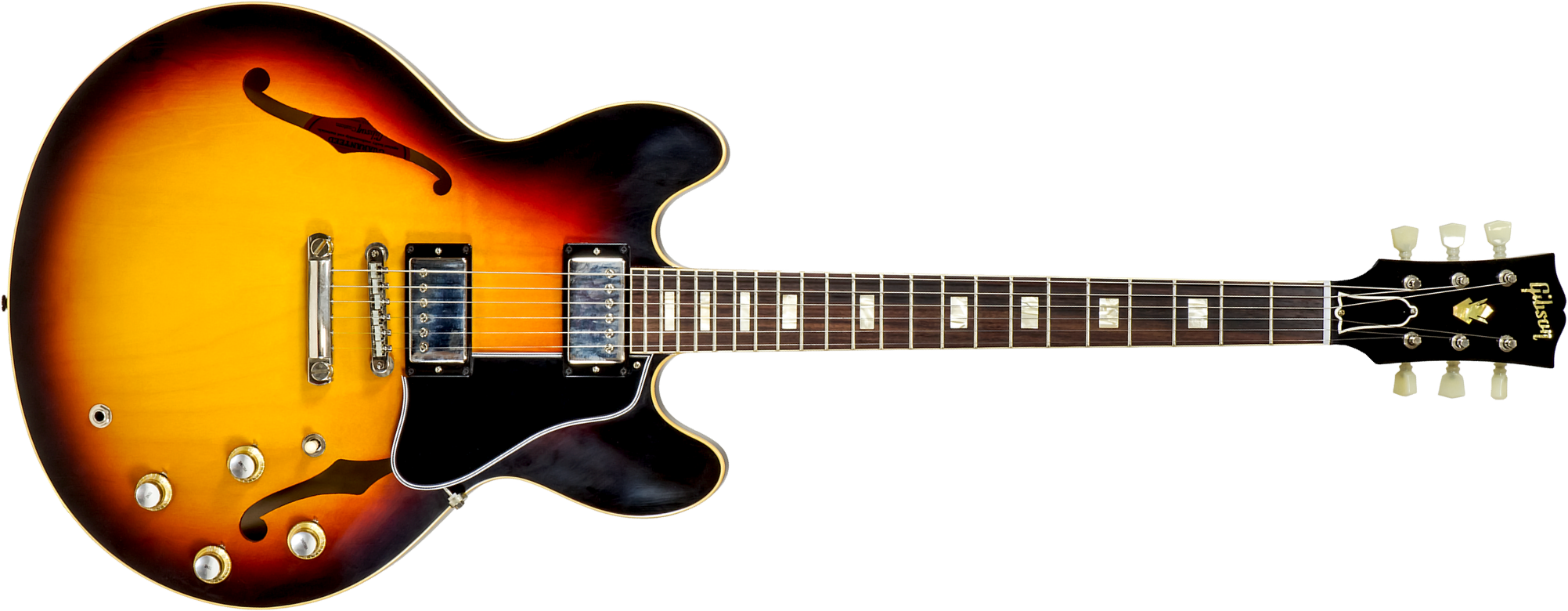 Gibson Custom Shop M2m Es-335 1964 2h Ht Rw #130446 - Murphy Lab Light Aged Vintage Burst - Semi-hollow electric guitar - Main picture