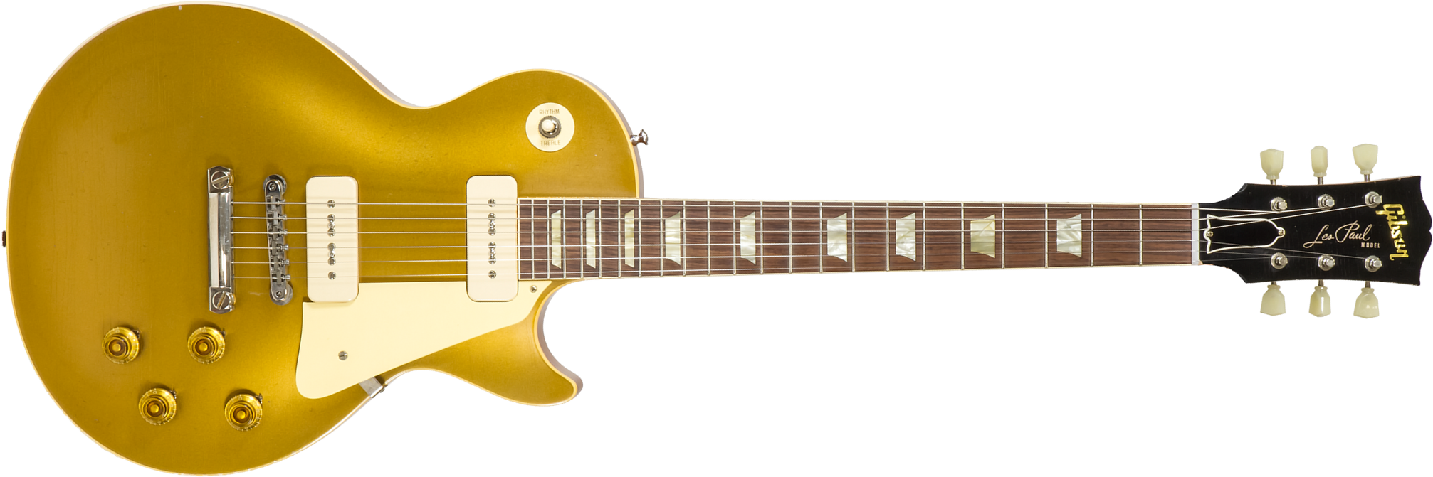Gibson Custom Shop M2m Les Paul 1956 2h Ht Rw #63139 - Murphy Lab Light Aged Antique Gold - Single cut electric guitar - Main picture