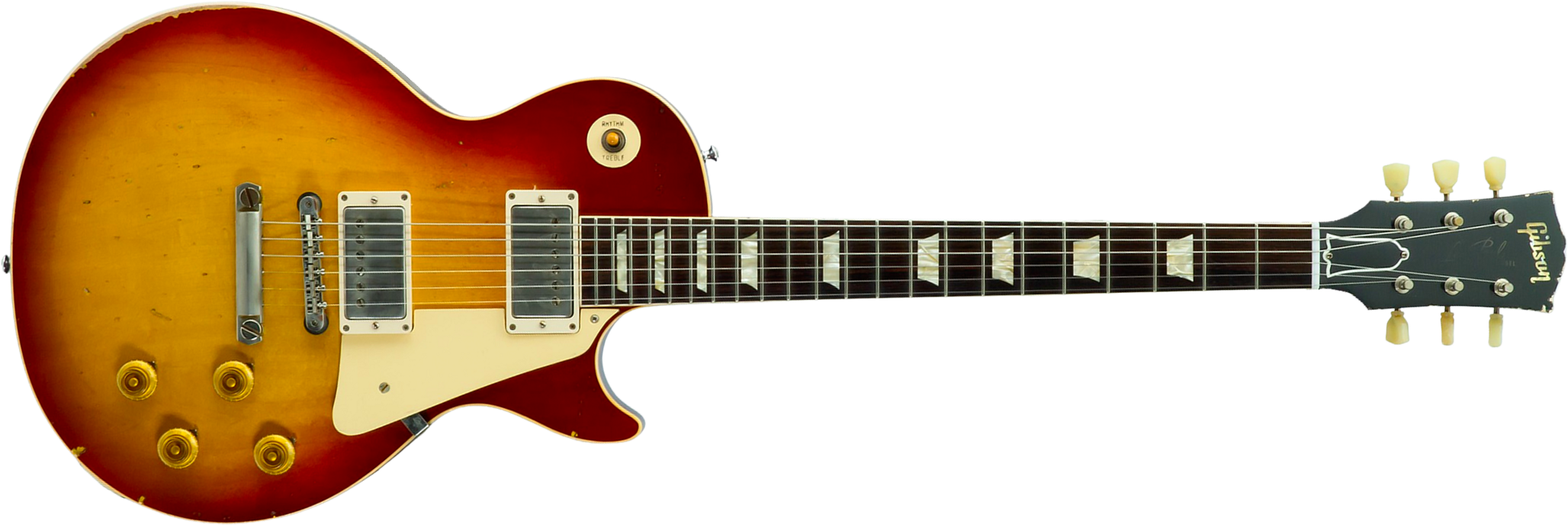 Gibson Custom Shop M2m Les Paul Standard 1958 2h Ht Rw #80780 - Heavy Aged '58 Burst - Single cut electric guitar - Main picture