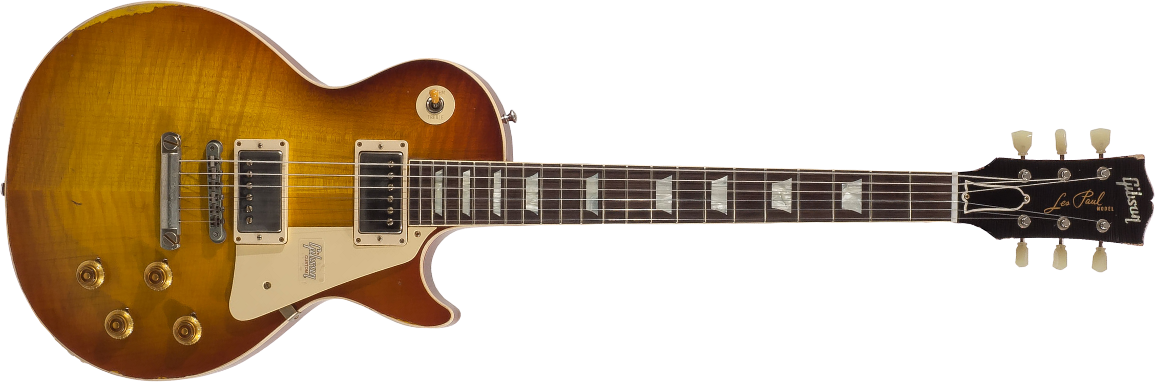 Gibson Custom Shop M2m Les Paul Standard 1958 2h Ht Rw #88149 - Heavy Aged Kentucky Bourbon Fade - Single cut electric guitar - Main picture