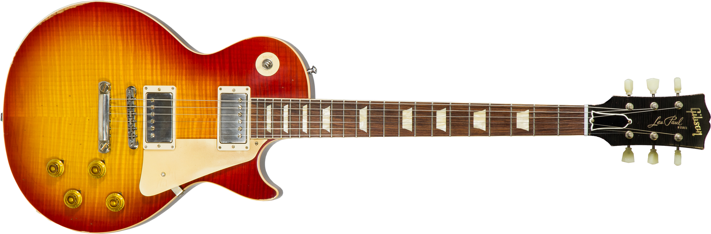 Gibson Custom Shop M2m Les Paul Standard 1958 Reissue 2019 2h Ht Rw #89849 - Heavy Aged First Burst - Single cut electric guitar - Main picture