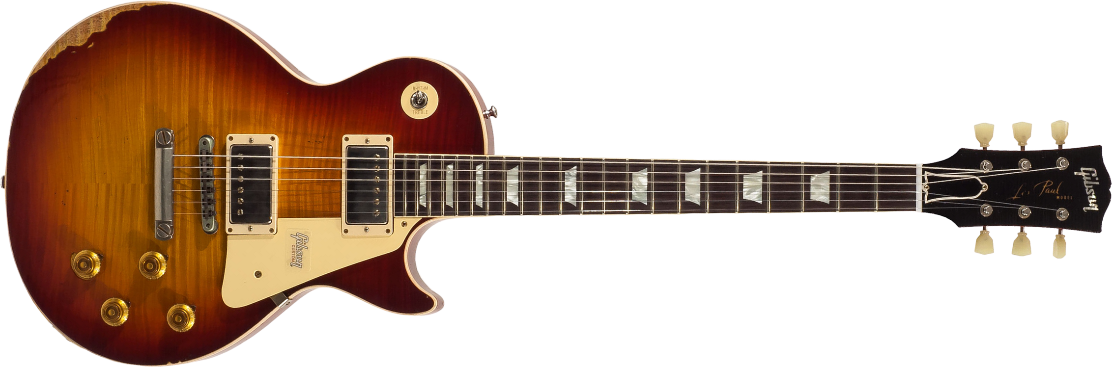 Gibson Custom Shop M2m Les Paul Standard 1959 2h Ht Rw #982206 - Heavy Aged Vintage Cherry Burst - Single cut electric guitar - Main picture
