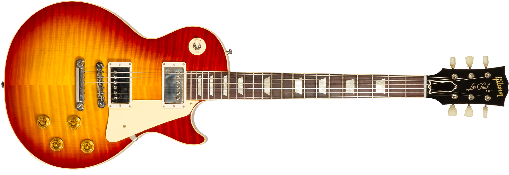 Gibson Custom Shop M2m Les Paul Standard 1959 Reissue 2h Ht Rw #932134 - Murphy Lab Ultra Light Aged Washed Cherry Burst - Single cut electric guitar 