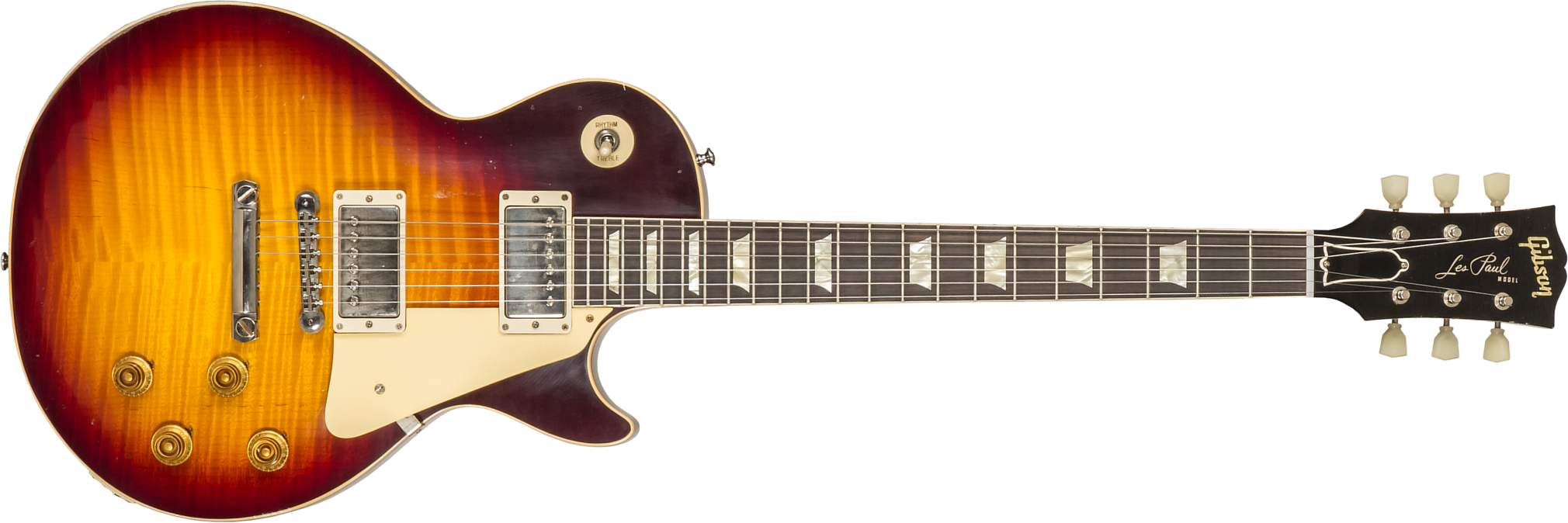 Gibson Custom Shop M2m Les Paul Standard 1959 Reissue 2h Ht Rw #932140 - Murphy Lab Light Aged Bourbon Burst - Single cut electric guitar - Main pictu