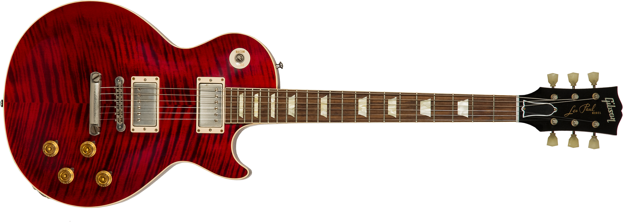 Gibson Custom Shop M2m Les Paul Standard 1959 Reissue 2h Ht Rw #943147 - Vos Red Tiger - Single cut electric guitar - Main picture