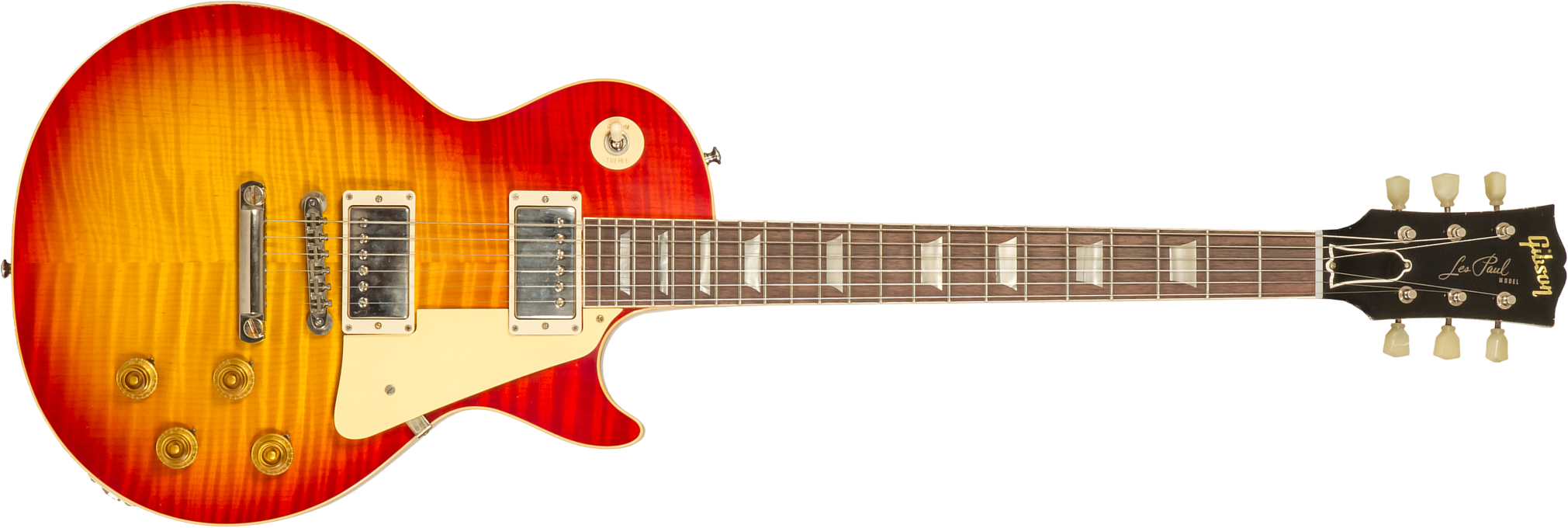 Gibson Custom Shop M2m Les Paul Standard 1959 Reissue 2h Ht Rw #94389 - Murphy Lab Light Aged Washed Cherry Sunburst - Single cut electric guitar - Ma