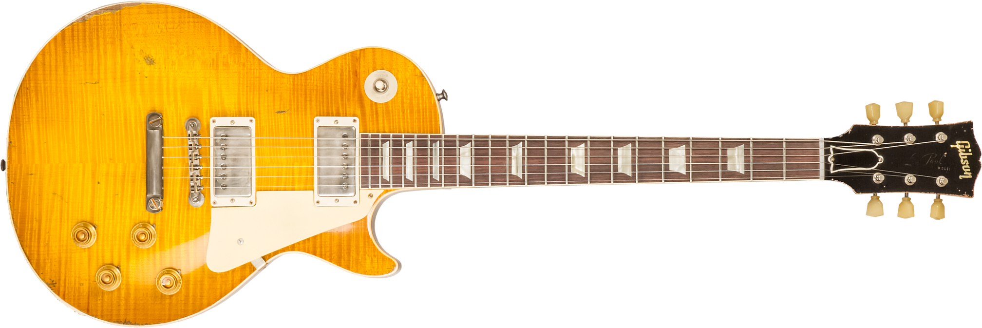 Gibson Custom Shop M2m Les Paul Standard 1959 Reissue 2h Ht Rw #94548 - Murphy Lab Ultra Heavy Aged Lemon Burst - Single cut electric guitar - Main pi