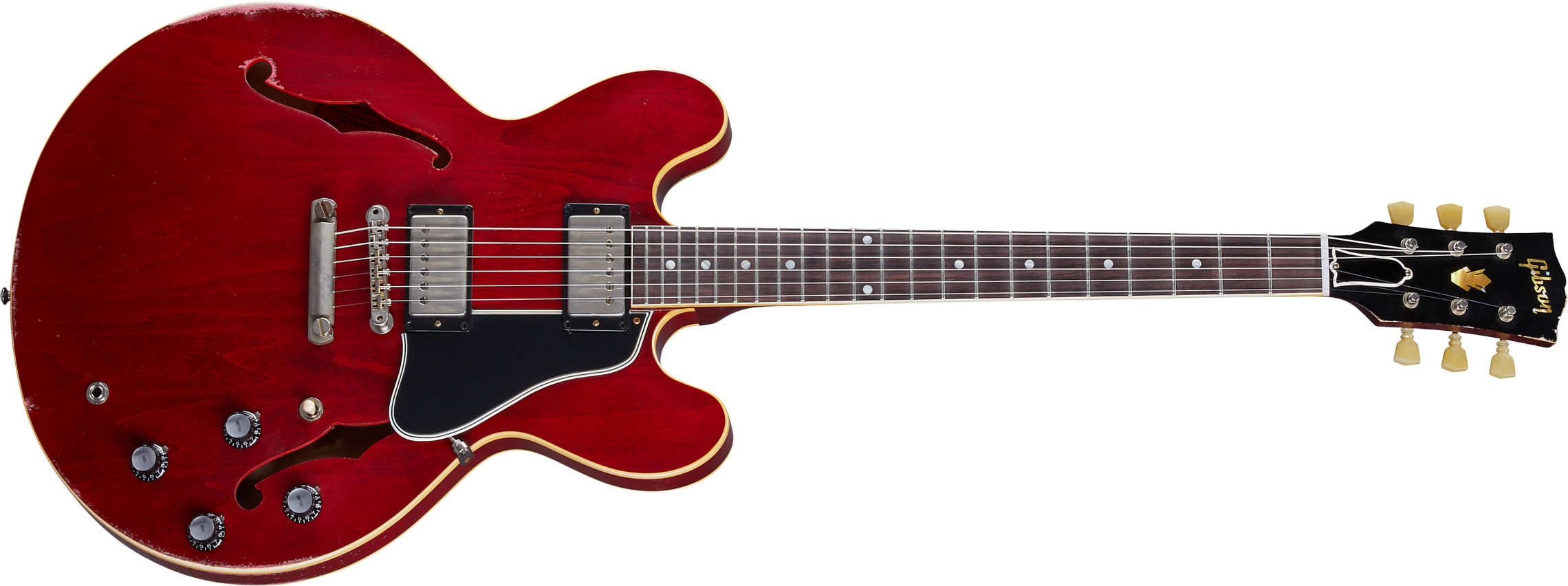 Gibson Custom Shop Murphy Lab Es-335 1961 Reissue 2h Ht Rw - Heavy Aged Sixties Cherry - Semi-hollow electric guitar - Main picture