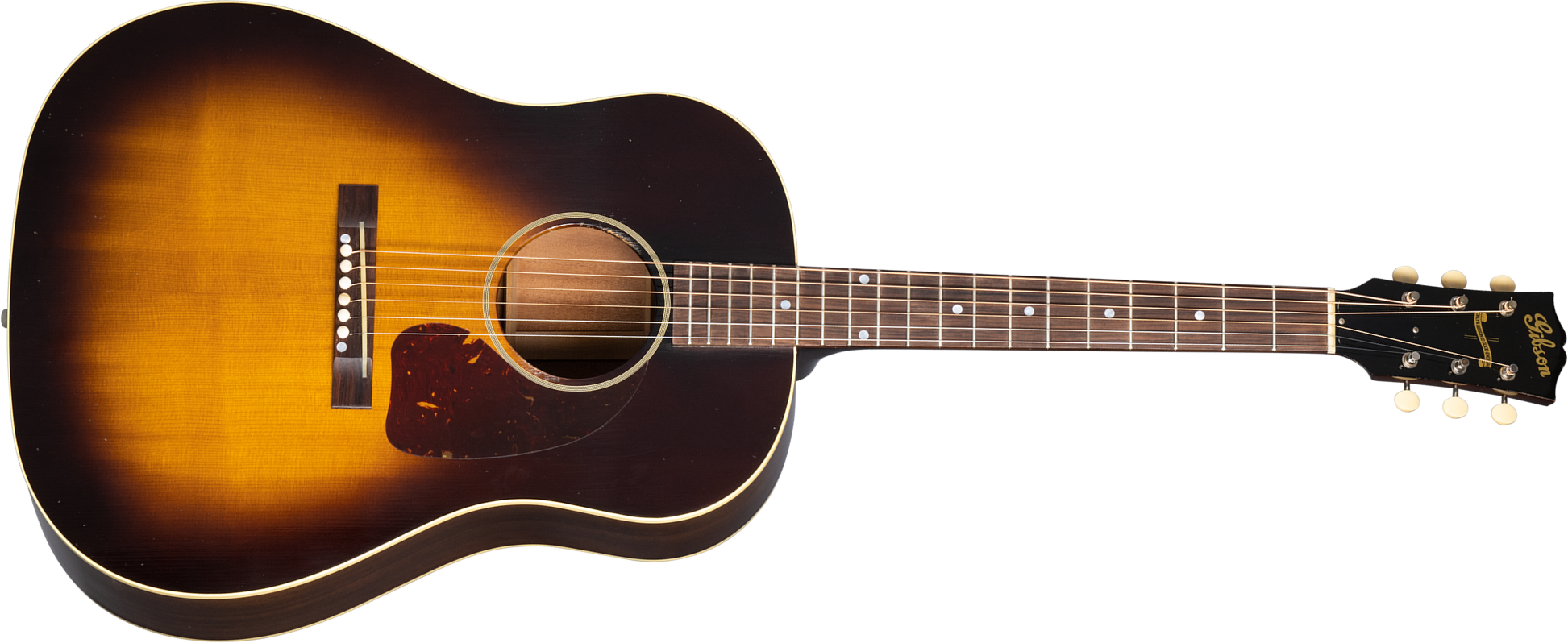 Gibson Custom Shop Murphy Lab J-45 Banner 1942 Dreadnought Epicea Acajou Rw - Light Aged Vintage Sunburst - Acoustic guitar & electro - Main picture