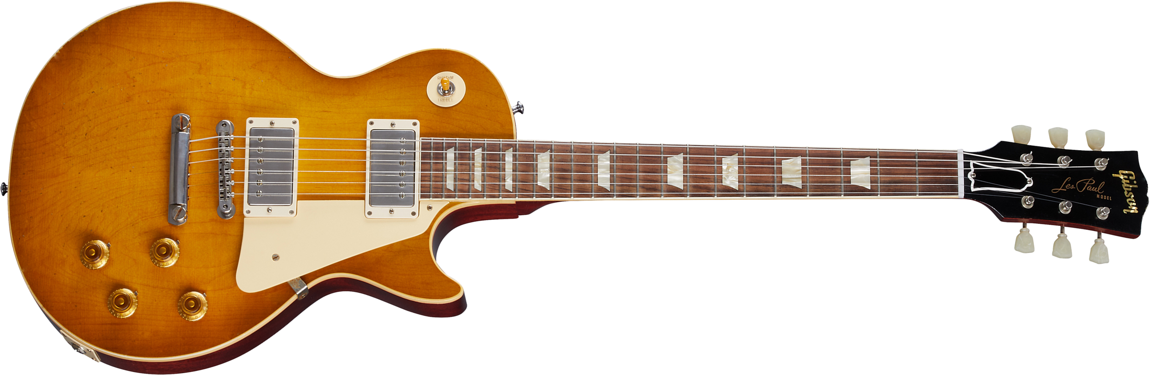 Gibson Custom Shop Murphy Lab Les Paul Standard 1958 Reissue 2h Ht Rw - Light Aged Lemon Burst - Single cut electric guitar - Main picture
