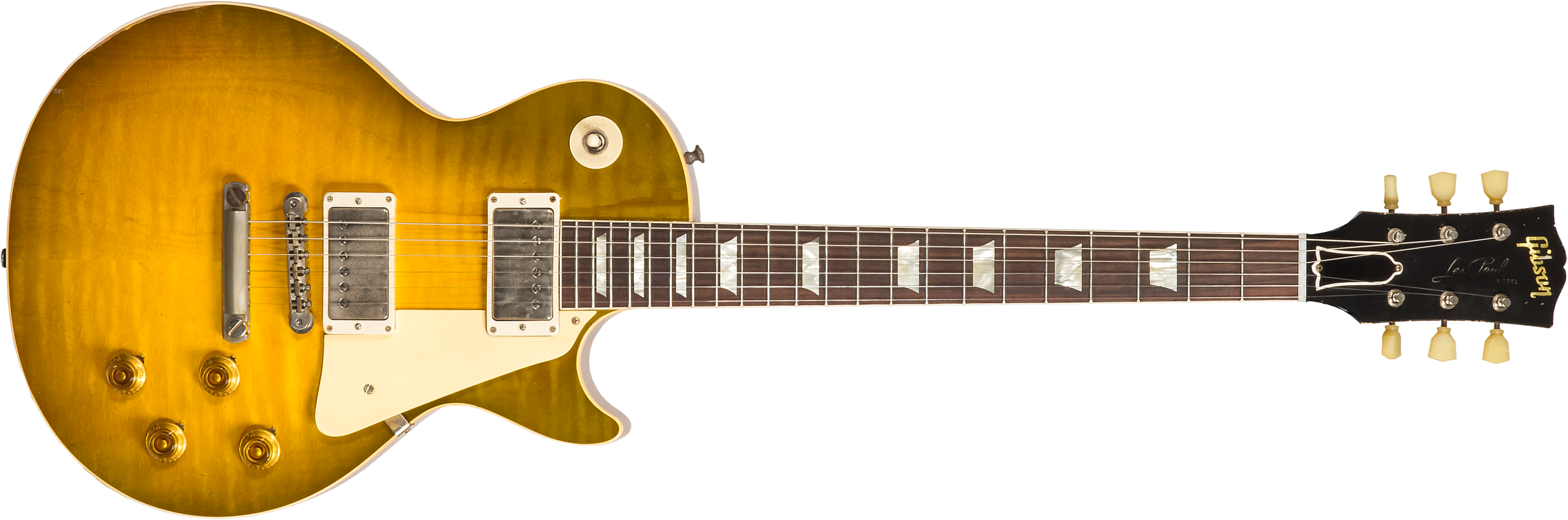 Gibson Custom Shop Murphy Lab Les Paul Standard 1959 Reissue 2h Ht Rw #93515 - Heavy Aged Green Lemon Fade - Single cut electric guitar - Main picture