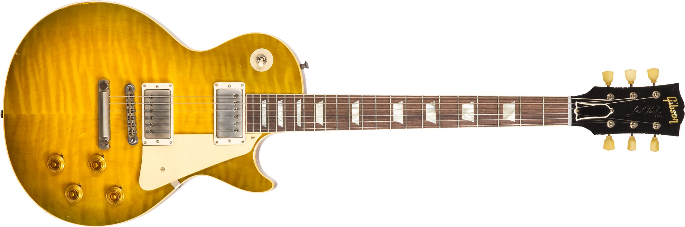 Gibson Custom Shop Murphy Lab Les Paul Standard 1959 Reissue 2h Ht Rw #93718 - Heavy Aged Green Lemon Fade - Single cut electric guitar - Main picture