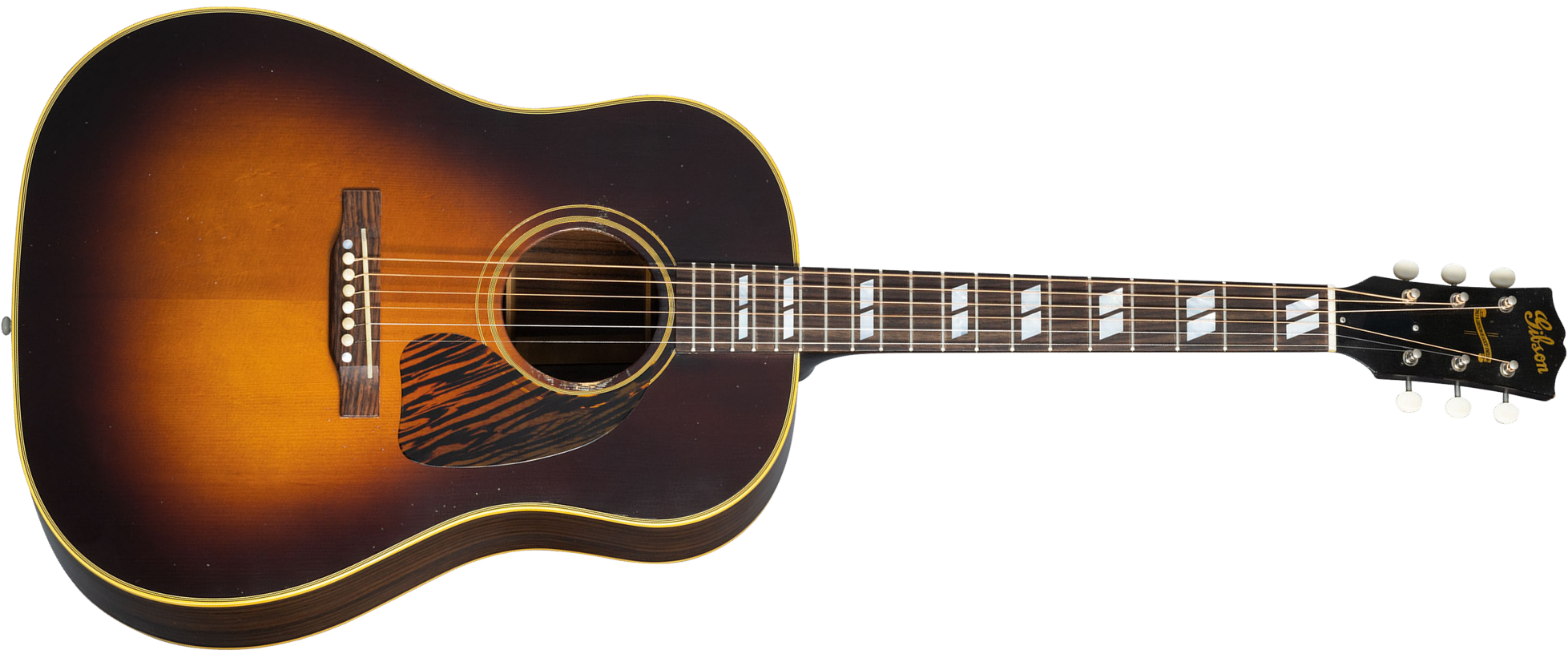 Gibson Custom Shop Murphy Lab Southern Jumbo Banner 1942 Dreadnought Rs Epicea Palissandre Rw - Light Aged Vintage Sunburst - Acoustic guitar & electr