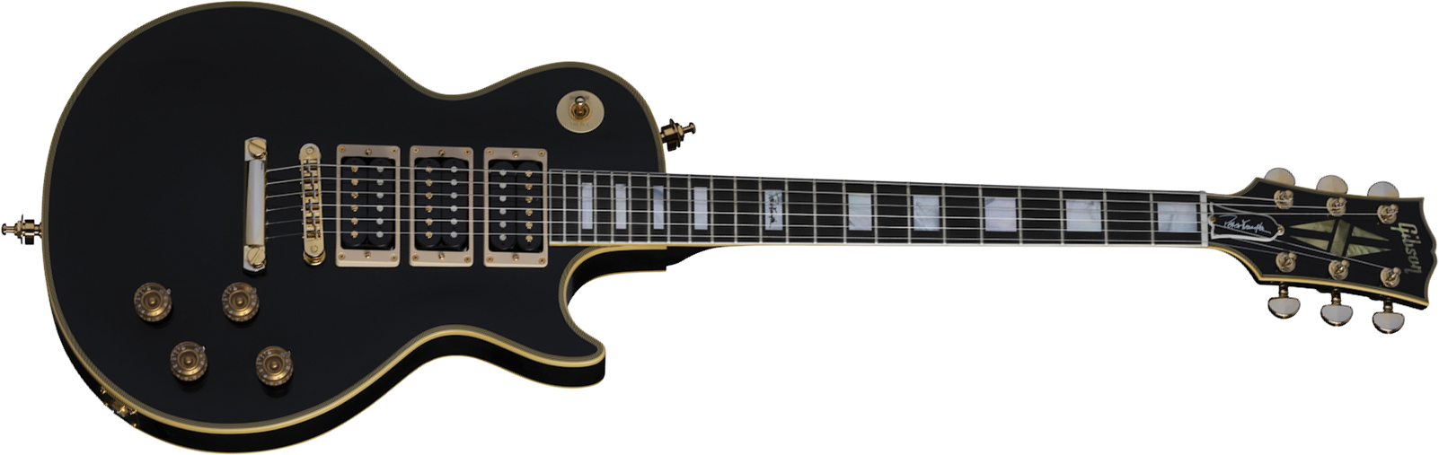 Gibson Custom Shop Peter Frampton Les Paul Custom Phenix Signature 3h Ht Eb - Vos Ebony - Single cut electric guitar - Main picture