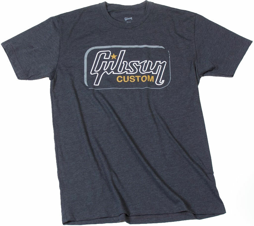 Gibson Custom T Extra Large Heathered Gray - Xl - T-shirt - Main picture
