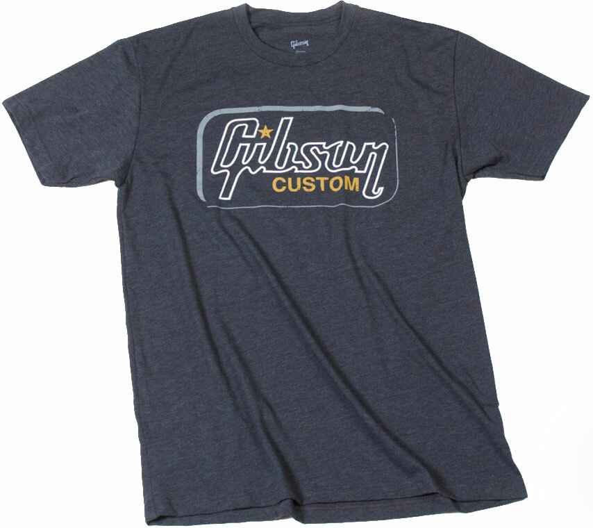 Gibson Custom T Xx Large Heathered Gray - Xxl - T-shirt - Main picture