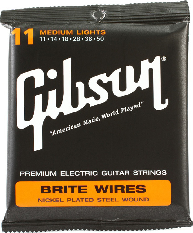 Gibson Jeu De 6 Cordes Electric (6) Brite Wires Seg-700ml 11-50 - Electric guitar strings - Main picture