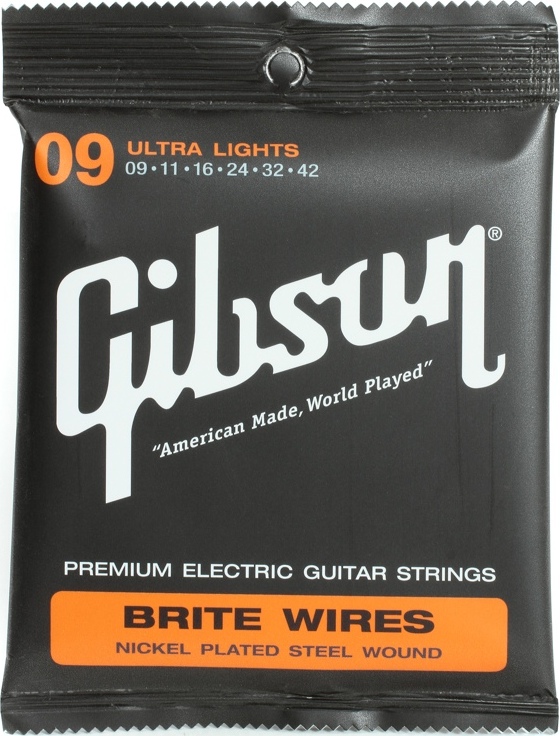 Gibson Jeu De 6 Cordes Electric (6) Brite Wires Seg-700ul 9.42 - Electric guitar strings - Main picture