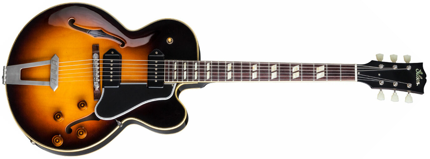 Gibson Es-275 P-90 Ltd - Vos Dark Burst - Semi-hollow electric guitar - Main picture