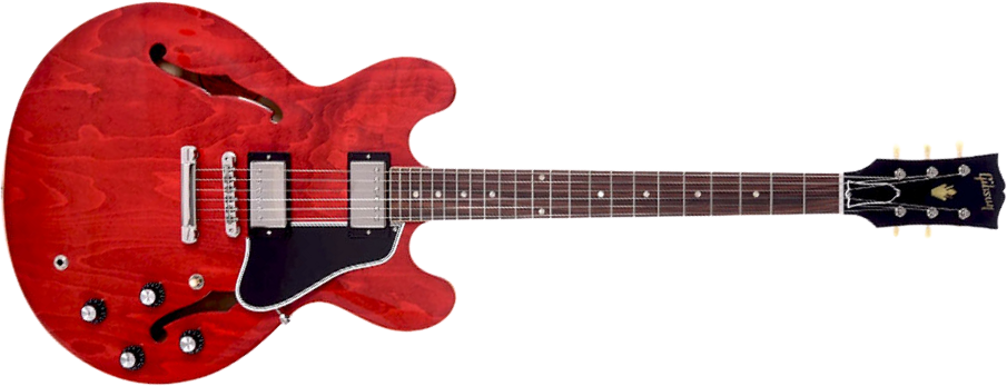 Gibson Es-335 1961 Kalamazoo Historic 2019 2h Ht Rw - Gloss Sixties Cherry - Semi-hollow electric guitar - Main picture