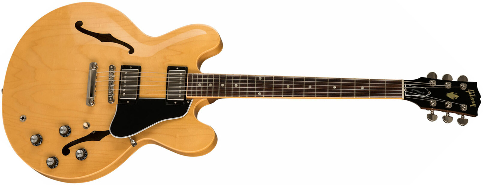 Gibson Es-335 Dot 2019 Hh Ht Rw - Dark Natural - Semi-hollow electric guitar - Main picture