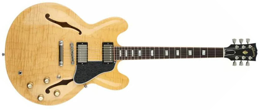 Gibson Es-335 Figured 2018 Ltd 2h Ht Rw - Dark Vintage Natural - Semi-hollow electric guitar - Main picture