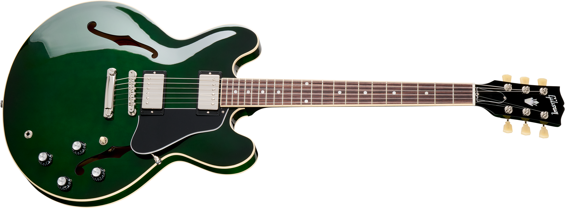 Gibson Es-335 Original Custom Color 2h Ht Rw - Spearmint - Semi-hollow electric guitar - Main picture