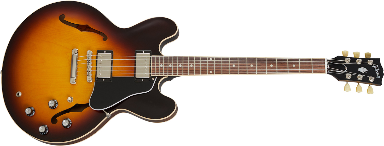 Gibson Es-335 Satin Modern 2020 2h Ht Rw - Satin Vintage Sunburst - Semi-hollow electric guitar - Main picture