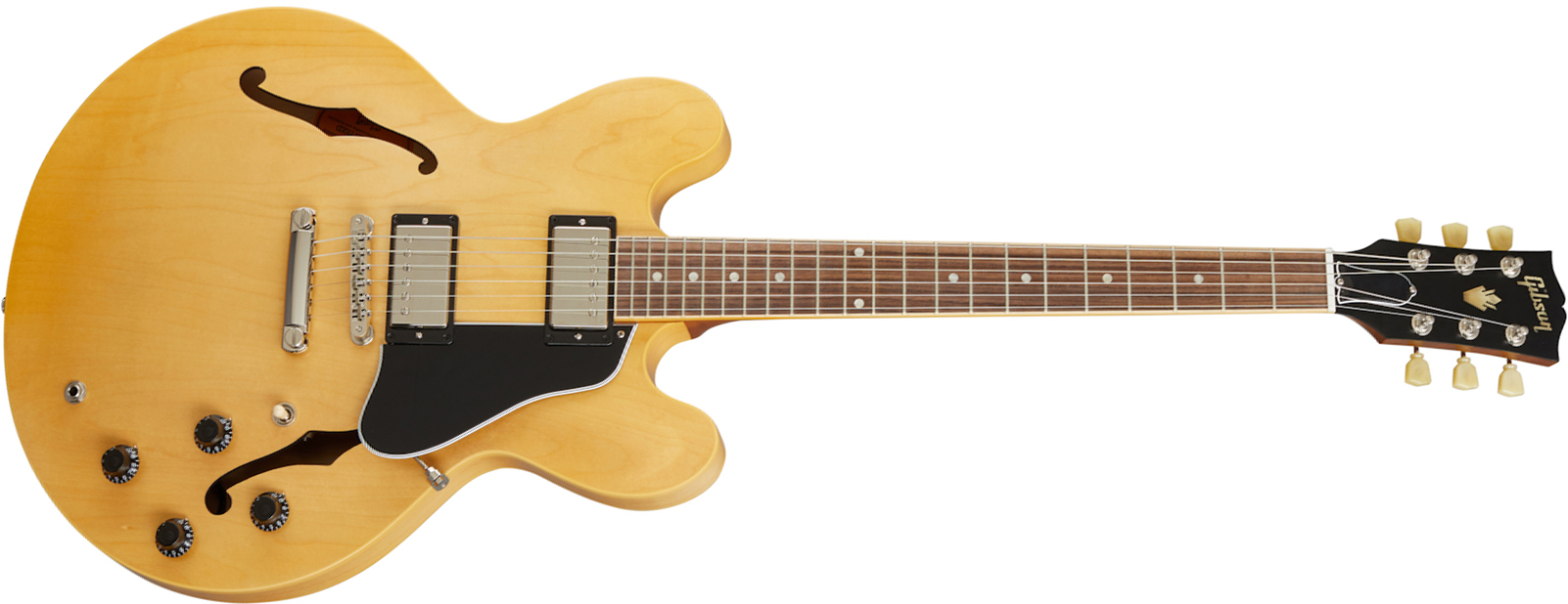 Gibson Es-335 Satin Modern 2020 Hh Ht Rw - Satin Vintage Natural - Semi-hollow electric guitar - Main picture