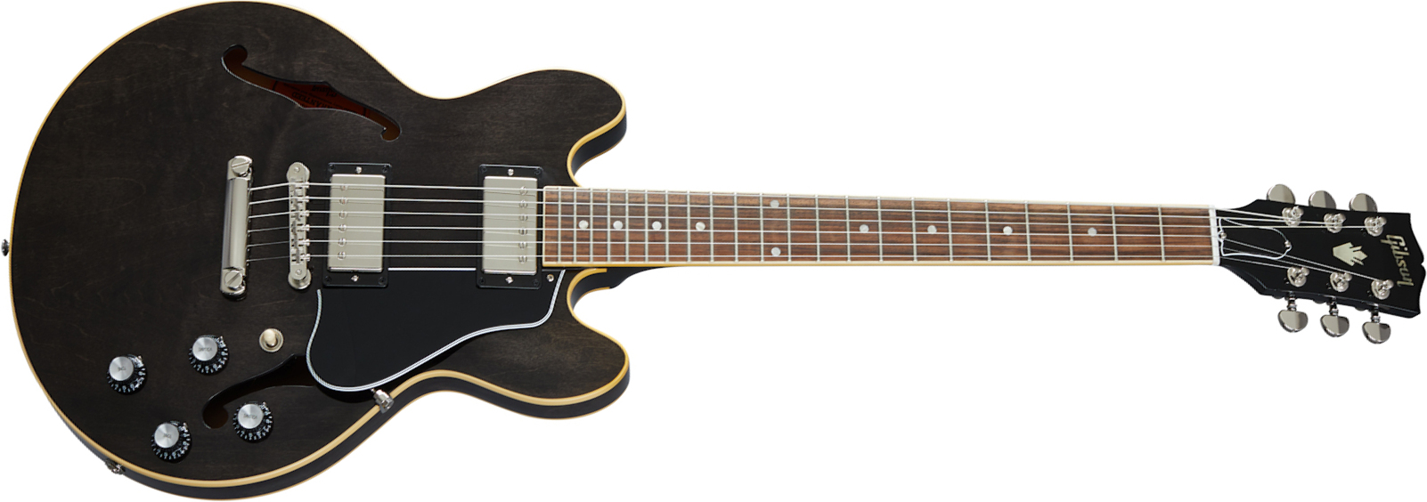 Gibson Es-339 Modern 2020 2h Ht Rw - Trans Ebony - Semi-hollow electric guitar - Main picture