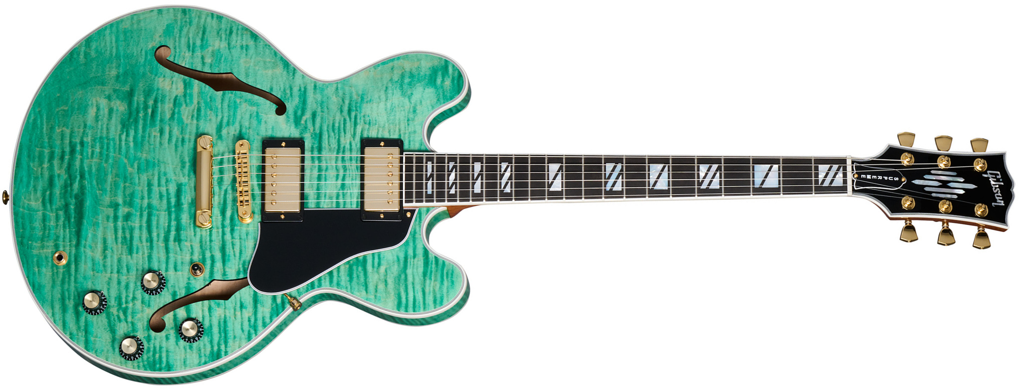 Gibson Es Supreme 2h Ht Eb - Seafoam Green - Semi-hollow electric guitar - Main picture