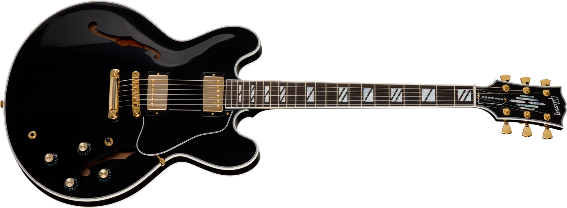 Gibson Es Supreme 2h Ht Eb - Ebony - Semi-hollow electric guitar - Main picture