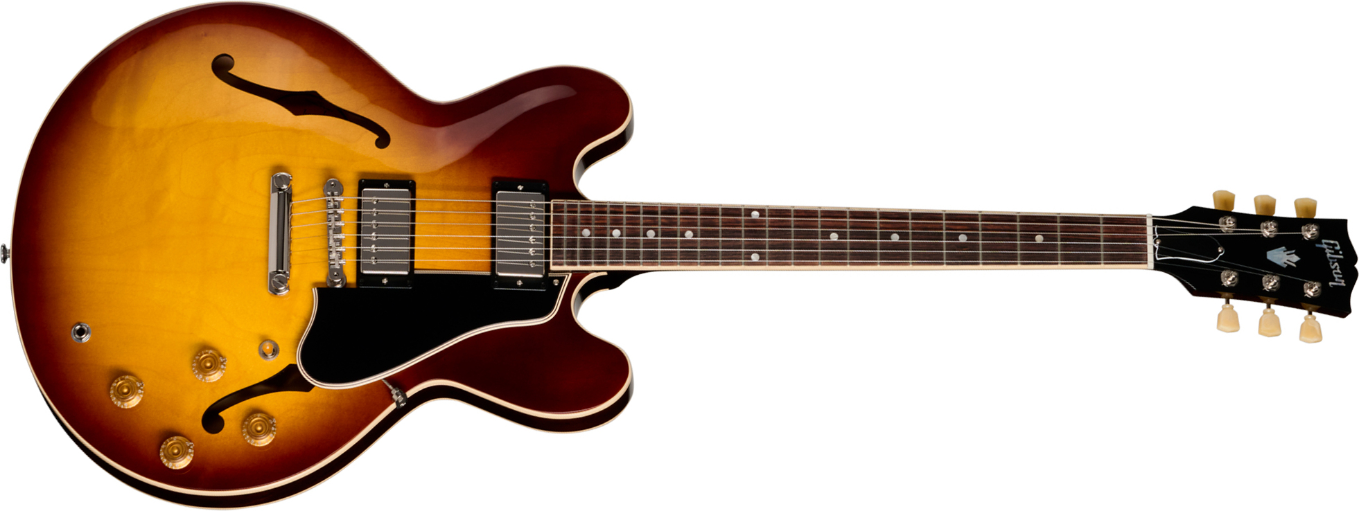 Gibson Es335 50s Usa 2h Ht Rw - Vintage Tobacco Burst - Semi-hollow electric guitar - Main picture