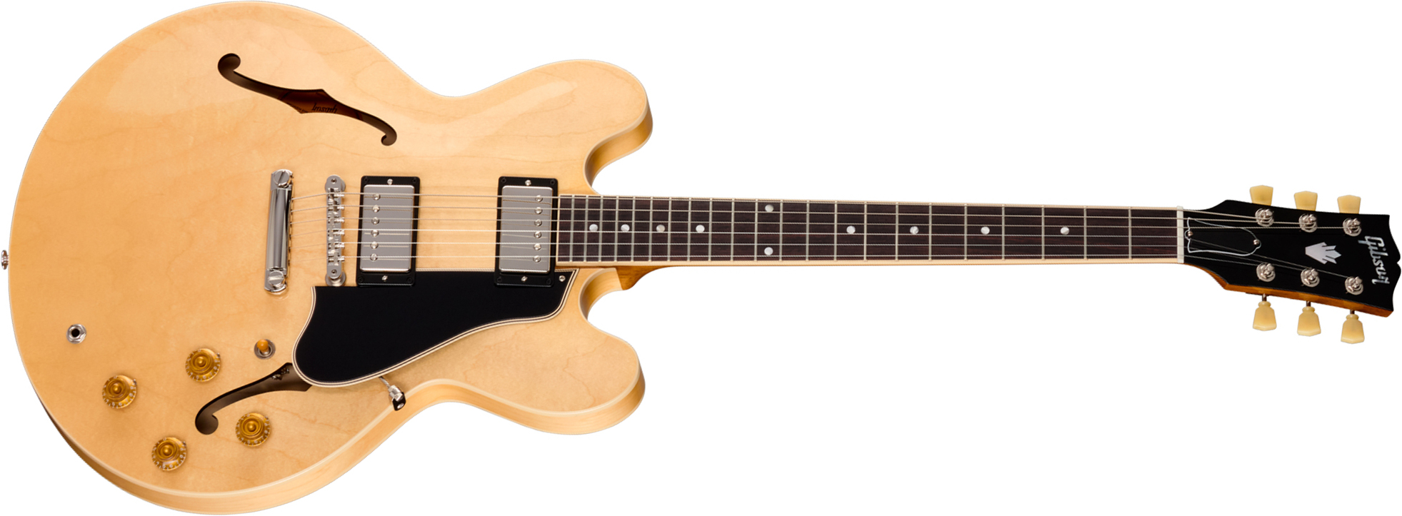 Gibson Es335 50s Usa 2h Ht Rw - Vintage Natural - Semi-hollow electric guitar - Main picture