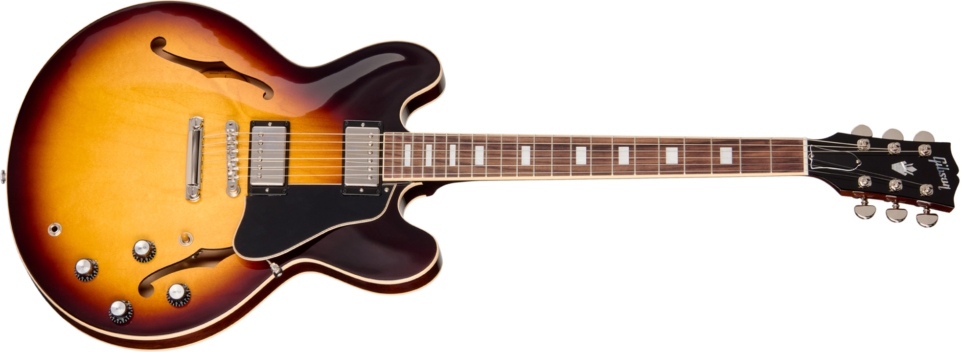 Gibson Es335 60s Usa 2h Ht Rw - Vintage Burst - Semi-hollow electric guitar - Main picture