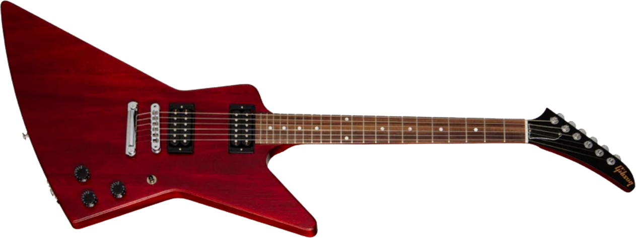 Gibson Explorer 80s 2h Ht Rw - Cherry - Metal electric guitar - Main picture