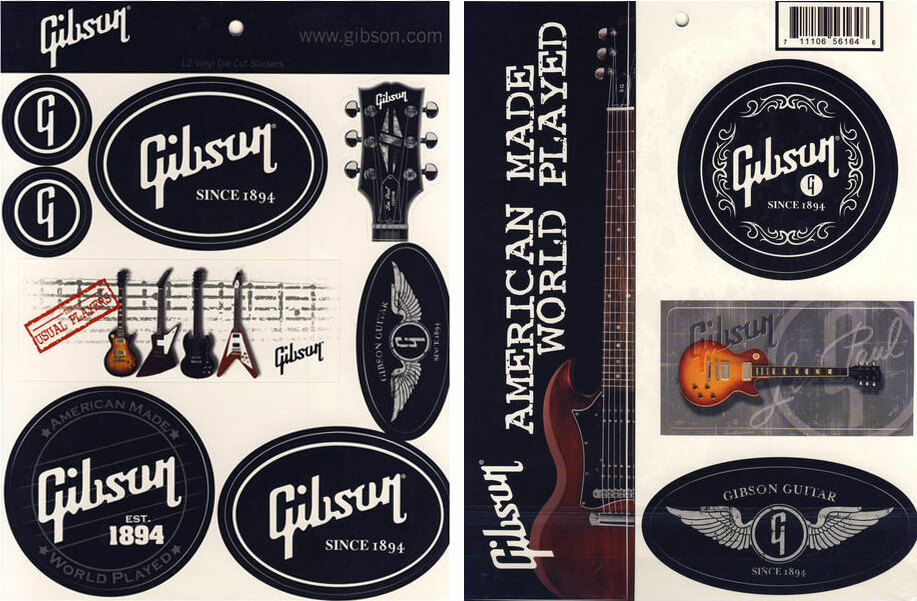 Gibson Gibson Sticker Sheet - STICKERS - Main picture