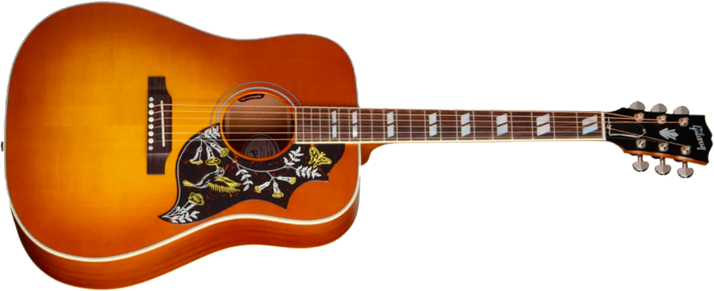 Gibson Hummingbird Faded Modern Dreadnought Epicea Acajou Rw - Heritage Cherry Sunburst - Folk guitar - Main picture