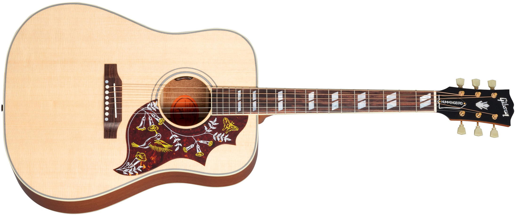 Gibson Hummingbird Faded Original Dreadnought Epicea Acajou Rw - Antique Natural - Acoustic guitar & electro - Main picture