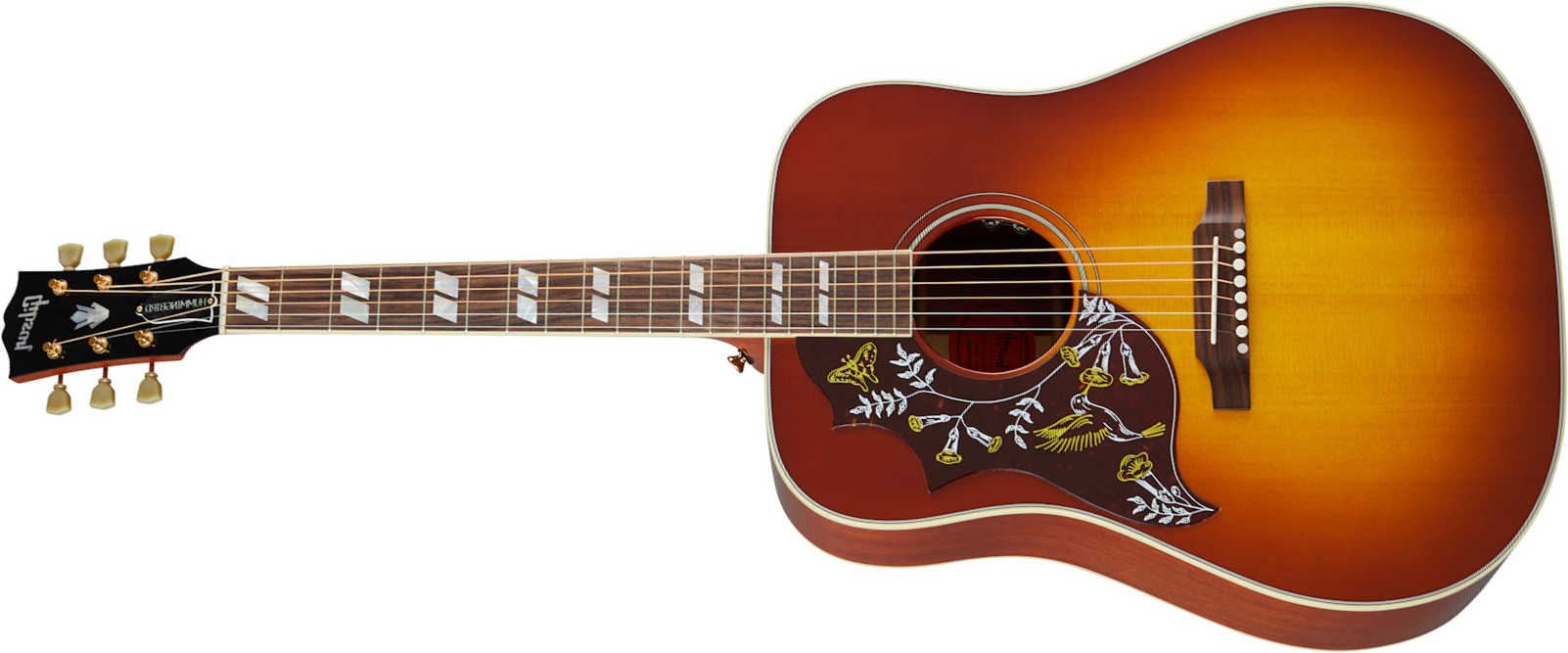 Gibson Hummingbird Lh Original 2020 Dreadnought Gaucher Epicea Acajou Rw - Heritage Cherry Sunburst - Electro acoustic guitar - Main picture
