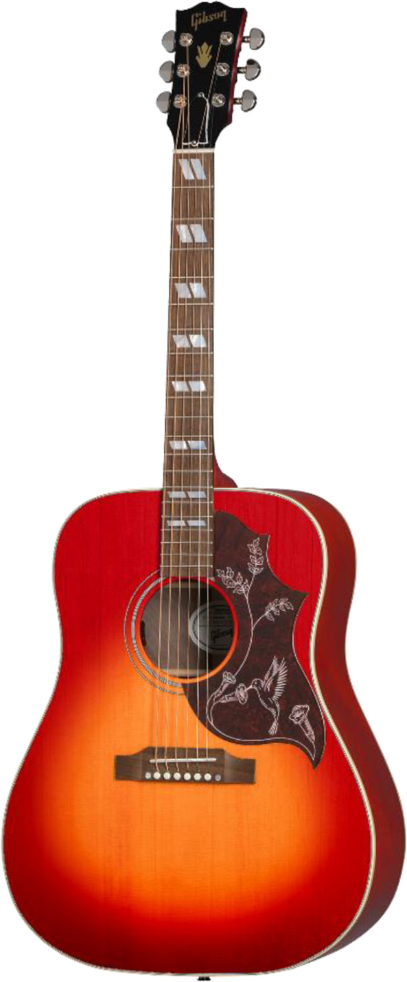 Gibson Hummingbird Special Modern Dreadnought Cbd Epicea Acajou Rw - Satin Vintage Cherry Sunburst - Folk guitar - Main picture